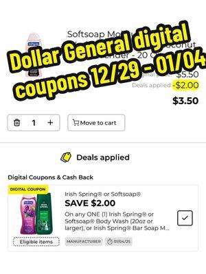 Dollar General digital coupons matchups 12/29 - 01-04 #fypシ゚viral #couponcommunity #couponer #couponersoftiktok #extremecouponing #neverpayfullprice #couponerlife #couponing #couponing #digitalcouponing #dollargeneralcouponing 