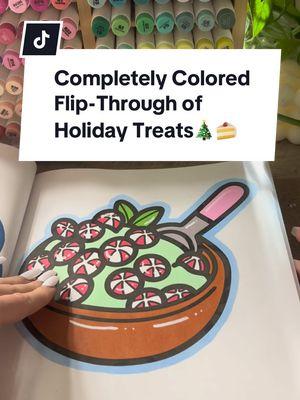 completely colored flip through! which one is your favorite ?🥰 #christmas #relax #asmr #amazoncoloringbooks #amazonfinds #creatorsearchinsights #coloringbook #foryourpages #fyp #ohuhumarkers #coloringbookforadults #colouringbook 