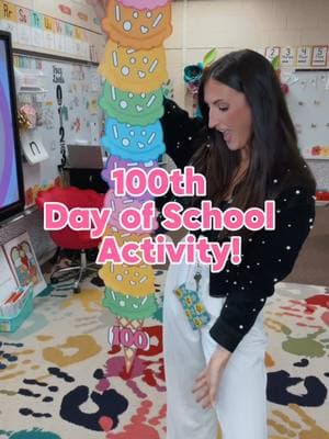 100th day! 🍦🩵✨ #teacherlife #teacher #teachersoftiktok #elementaryteacher #teacherthings #teacherideas #teacherfyp #teachertok #teachersontiktok #teacherinspo #fypシ