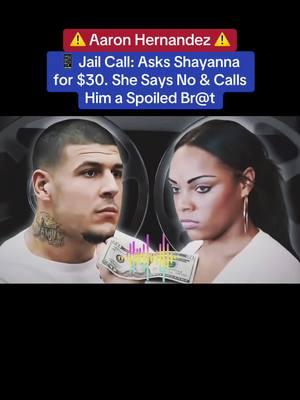 📱 Aaron Hernandez Jail Call: Asks Shayanna for $30. She Says No & Calls Him a Spoiled Br@t. Check out @AaronHernandezCalls on YT for a lot more! #aaronhernandez 