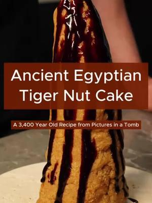 Ancient Egyptian Tiger Nut cake from 1400 BC #ancientegypt 