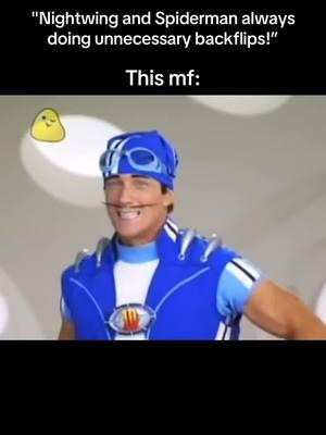 Apparently the actor did all this shi on his own too 😭 #fyp #memes #lazytownsportacus #lazytown #sportacus #flips #trending #viral 