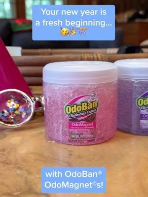 Make your new year a fresh beginning with OdoBan® OdoMagnet®s! 🥳 Gel crystals continuously trap unwanted airborne odors, like smoke, mildew and musty odors. #2025 #newyear #newyears #happynewyear #newyear2025 #happy2025 #newyearsresolution #cleaninghacks #cleaning #CleanTok #cleaningtiktok #cleaningproducts #cleaningmotivation #cleaningtips #odoban #makelifefresh