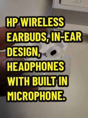 HP WIRELESS EARBUDS, IN-EAR DESIGN, HEADPHONES WITH BUILT IN MICROPHONE, USB CHARGING CARRYING CASE, WATERPROOF. #earbuds #headphones #ineardesign #fy #earbudsviral #headphone #fyp #viral #tiktok #fypage #fypシ゚viral #hpwirelessearbuds #sell  #waterproof #carryingcase #earphones #wireless #sale  #bluetooth #mademyyear #ttsdelightnow #giftguide #spotlightfinds #treasurefinds #christmassale #christmassales #lookatthat #christmasdeals #TikTokShop #tiktokshopping #tiktokshoplastchance #watch #tiktokshopnewyearnewaura #trending2024 #viralvideos #tiktokmademebuyit #onsale #flashsale #tiktokmademedoit #foryou #foryoupage #trending #wow #tiktokviral #tiktokfinds #tiktokviralvideo #tiktokfind #tiktokfinds #getyours #today #tiktokviraltrending #ttsacl 