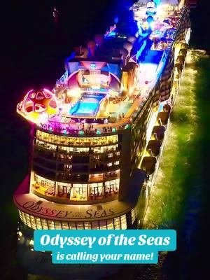 A great way to cruise in style 😎 Royal Caribbean’s Odyssey of the Seas 🔥  #cruisetok #odysseyoftheseas #royalcaribbean #nightdoneright  @Royal Caribbean 