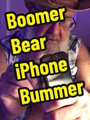 #gaybear #iphone #crybaby #droppedphone #daddybear #iphonetricks #iphonefix #butterfingers The Old Bear dropped his new used recertified iPhone SE 3rd Gen and chipped the screen glass 😱 - and now he’s miserable and bummed out!🤨