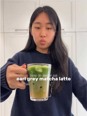 My attempt at making the viral earl grey matcha following @aaashleyk's vid!! Personally this flavor combo isnt my fave but it was worth the try :) #matchatok #matcharecipe #earlgreymatcha #japanesematcha #matchaathome #matchalatte #matcharecs #happymatchamaking 