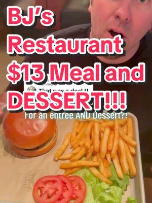 Replying to @Spotlightgirly Only $13 for an entree AND dessert?! 😱😱😱 Pizookie Meal Deal at BJ’s Restaurant!!! @bjsrestaurants #bjs #bjsrestaurant #texas #mealdeal #cheapmeal #restaurant #hack #deal #fyp #cheapfood #eatgood #eatcheap #familymeal #familydinning #eatingoutwithkids 