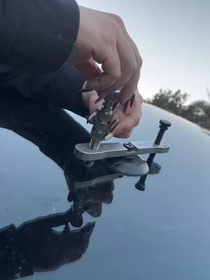 Theresa getting down on this chip repair! #orangecounty #oc #autoglass #windshieldreplacement #satisfying #windshieldrepair #girlpower 