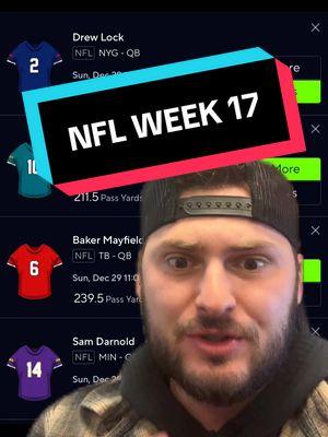 NFL PRIZEPICKS SUNDAY WEEK 17 #prizepicks #prizepickstoday #prizepickslocks #nfl #greenscreen 