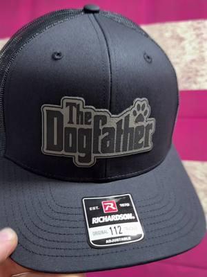 Dog Dad Hat #dogfather #dogsoftiktok #dogdad Patch Hat #customhats #patchhats #basekreations #snapback #flexfit #dadhat #giftsforhim