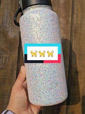 or maybe bc it matches him? hahaha he likes the finer things I see. 🤣 #pdbcreativestudio #cat #glittertumblers #waterbottle #tumblermakersoftiktok 