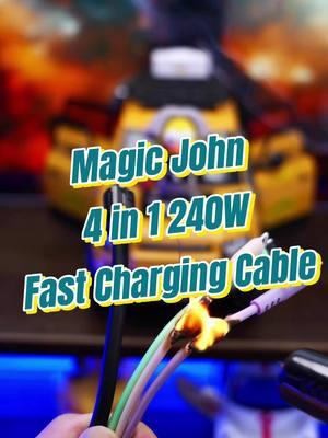 “4-in-1 Power Cable: The Only Charger You’ll Ever Need!”#MAGICJOHN #TikTokShop #tiktokmakemebuy #cable #fastcable 