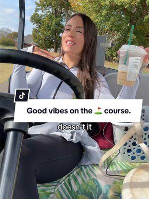 I love when people pull up with good music. #bevcart #bevcartgirl #cartgirl #funny #workwithme #golfcourse #golftiktok #girlsgolf #golf 