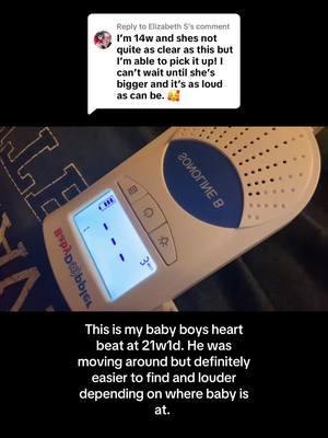 Replying to @Elizabeth S // #babydoppler #fetaldoppler #fetalmovement #heartbeatdoppler #fetalheartbeat #pregnancy #21weekspregnant #babyboy #PregnancyJourney #PregnancyLife #PregnancyAnnouncement #MomToBe #SecondTrimester #PregnancyAfterLoss 