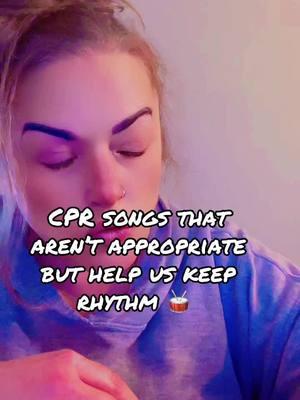 CPR goes like 👍 #cpr #compressions #cprsong😩 #nursesoftiktok #medicalhumor 