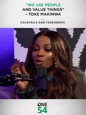 “We use people and value things” - @Toke Makinwa  🎙️ Cocktails and Takeaways  #nigeria #naijanews #culture #naijacelebrity #tokemakinwa