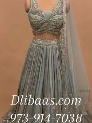 Heavy hand work embroiderey on organza fabric party wear designer lehenga choli set  #dlibaas #designerlehenga #lehenga #lehengacholi #lehengaset #indianpartywear 