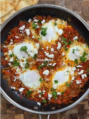 Would you eat this for breakfast? #shakshuka #cooking #food #Recipe #fyp #foryoupage 