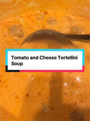 Tomato and Cheese Tortellini Soup #soup #goodsoup #EasyRecipe #dinner #DinnerIdeas #soupseason 