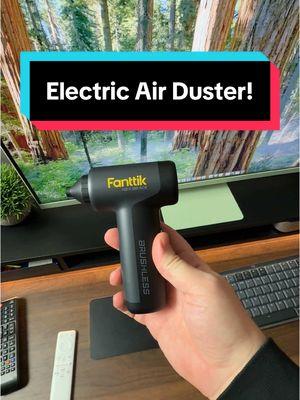 You need this electric air duster especially for your desk setup! #tiktokmademebuyit #tiktokmarketplace #TikTokShop #fanttik #electricairduster #fypage #fanttiktools 