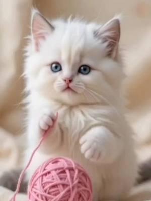 White Kitty - Not So Cute #aikitty #catsoftiktok #cutekitty 