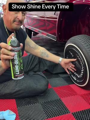 LumiGloss tire and trim Shine goes on sleek and wet without sling. Overspray comes off easily #CapCut #detailing #detailingaddicts #CarCareProducts #DetailingWorld #tireshine #lowrider #lowriderlifestyle #lowriders #carshow #classiccars what’s the best tire shine?  Lowrider Lowrider culture Lowrider cars  Lowrider lifestyle  Lowrider girls Lowrider women  Lowrider cruise Lowrider magazine  Lowrider model  Lowrider world Detailing products  Car care products  Lowrider bicycles White wall tires  White walls Wire wheels  Lowrider motorcycle  Vicla Lowrider detailing Lowrider paint Lowrider bomb Vintage car  Classic car @@Renegade Products USA@@Renegade Products