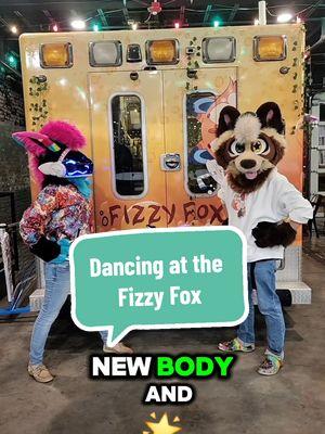 When you go to the Fizzy Fox to Dance after getting your soda!  #fizzyfox #fizzyfoxsodashop #fizzyfoxsoda #two #bbno$ #bbnomoney #furry #protogen #protogenfursuit #furrydance #tanuki #tanukifursuit #dancingfurry #furryfandom 