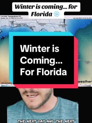 Winter is coming… for Florida ❄️ #winter #florida #cold #weather 