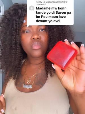 Replying to @MadanlioMessi98 mwen di sa tou wi 😀 #fyp #haitianbusinesses #adoreherskyn17 #strawberrysoap #foryoupage #adoreherskyn 