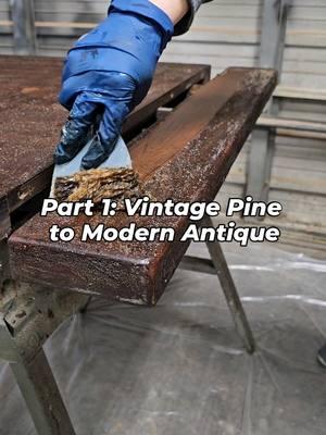 This vintage pine table was missing its base, and a client needed a table with a primitive style and specific dimensions. We're giving this piece a new life by stripping the old finish and building a strong, durable base designed to last for generations. Stripping the old finish is a critical part of the transformation process: •Apply a chemical stripper and let it set to break down the finish. •Scrape off the softened layers (this may take more than one application). •Rinse with plain water to remove residue, ensuring excess water is wiped back quickly to avoid damage. •Allow the wood to dry completely—usually 24 hours. •Sand the surface with fine-grit sandpaper to prep it for its next chapter. For the new base, we’re using pocket holes, braces, and permanently secured extension leaves to meet the client’s specific needs. Strong corner braces and sturdy legs will ensure this table lasts for generations to come. Stay tuned as we color-match the top and base for a seamless, finished table.  #furnituredesign #furniture #Home #homeinspo #savedbydesign #paintedfurniture #DIY #lowespartner