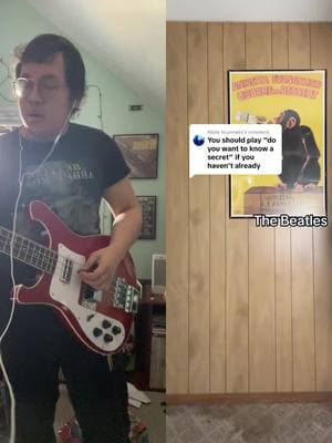 #duet with @MackDaddy #fyp never thought i'd do one of these but the opportunity presents itself. It feels wrong playing this without a hofner tho. #doyouwanttoknowasecret #beatles #thebeatles #beatlescover #beatlesbass #harleybenton #cover #basscover #bass 