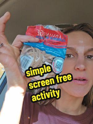 DIY SCREEN FREE ACTIVITY 🌟 Great for car rides & helps promote independent play! #screenfree #besttoys #sensory #travelhacks #kidstiktok #forthemoms #carride #boymama #forthemoms #momhacks #momhacks101 #sahmlife #sahm #independentplay #freeplay 