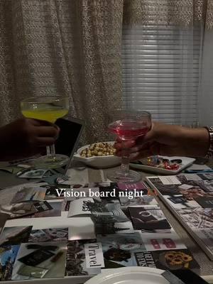 Vision board night 🫶🏾 #visionboard #visio #fyp #visionboardnight 