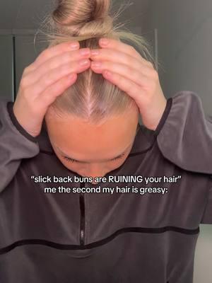 slick buns on hair wash day are a non negotiable 😭 #hairtok #hairwashday #hairtutorial 