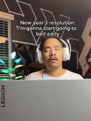 technically he IS in bed early #gaming #legion #legiongo #lenovo #gamer #newyears #resolution @Dino Roman 