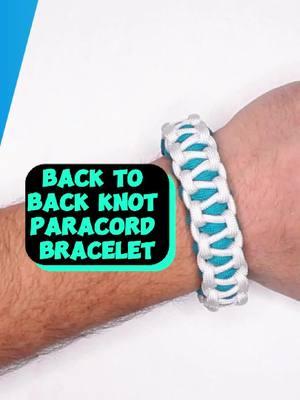 How to make a Back to Back Bar Knot Paracord Bracelet. White Paracord 550 - 5 feet or in metric 1.5 mt Blue Paracord 550 - 8.3 feet or in metric 2.5 mt Buckle 5/8 Wrist circumference 7.5 inches or 19 centimeters. #BacktoBackBarKnotParacordBracelet #ParacordBracelet #SanctifiedParacordBracelet #Sanctifiedknot #Paracordbracelet #braceletdiy #makingabracelet #DIY #fyp #howtomake.