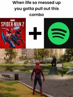 When life gets rough and you gotta pull out this combo 🕷️ #spiderman #spidermanedit #spidermangame #spotify #tobeymaguire #bestcombo #marvel 