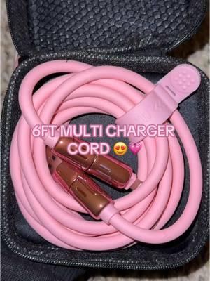 Multifunction Charging Cord! 💗😍 #6ft #chargingcord #phone #need #charger 