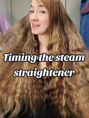 Replying to @vitalidadnadural Faster then any other straightener! #frizzywavyhair #wavyhair #hairtok #steaminghair #steamstraightener #longhairstyles #musthavehairtools #healthyhairtips 