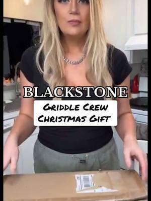 Christmas Gift from the @Blackstone Griddles Griddle Crew Pros @Cj Frazier @BlackstoneBetty and Andy. Thank you so much 😊 #griddlecrew #blackstonegriddlecrew #blackstone #blackstoneproducts #christmas #christmasgift #fyp #unboxing 