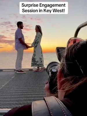 It was a gorgeous night for #sunsetphotos at #HiggsBeach for this #UndercoverProposal and #SurpriseEngagement.  #keywestphotographer #keywestengagement #keywestproposal 