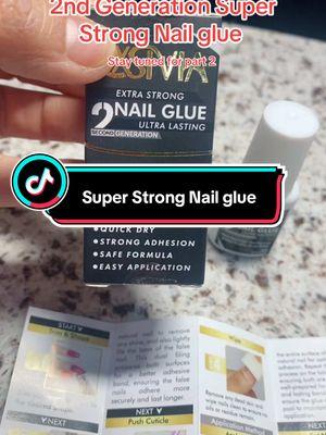 2nd Generation Super Strong Nail glue stay tuned for part two #viralvideo #foryoupage #foryou #TikTokShop #tiktokfinds #nailglue #nailgluehack #pressonnailglue 