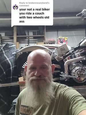 Replying to @brokenrosaryband #choppermotorcycle #hogsinheat #softail #harleydavidson #bobbermotorcycles #bikertok #SmallBusiness #fyp #halfedass #dumbshit #halfedasscustoms 