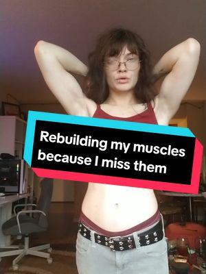 I miss the muscles I built when I was living as a man so I'm getting them back as a woman. #protransdetransitioner #genderjourney #lifelongjourney #intersexpeoplearereal 