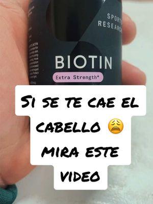 Caída de cabello toma biotin ! #biotina #biotin #caidadepelo #perdidadepelo #piel #uñas #cabello #fyp 