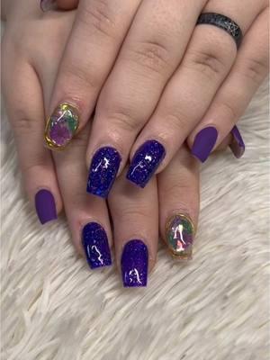 Purple seems to be the color of the day and I’m not complaining! Let’s do a really pretty purple set on Brianna using some of our Halloween colors. #Purple #PurpleNails #GlitterNails #Flowers #FlowerNails #ReadyForSummer