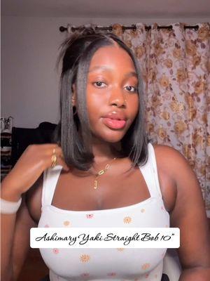 Haha j’ai berné tous ceux qui pensaient que c’etait mes cheveux Yaki Straight Glueless Bob Wig @Ashimary Hair Beauty 🥹😍  #ashimary #ashimaryhair #yakibobwig 