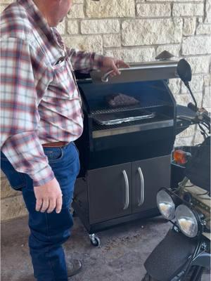 First time smoking a brisket! #smoking #brisket #beef #eatbeef #keepranchin 