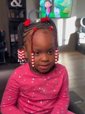 Another Christmas style!😍😍 #foryou #fyp #braids #littlegirlbraids #toddlerbraids 